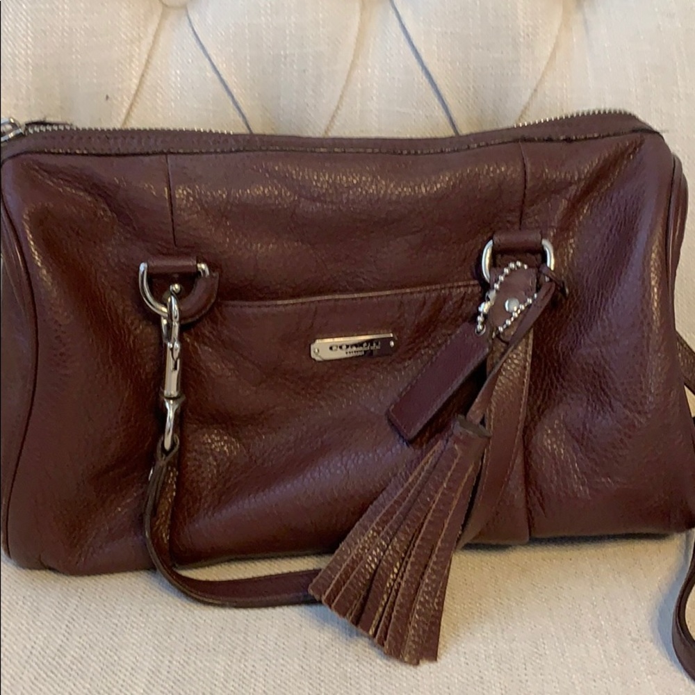 Coach handbag with shoulder strap